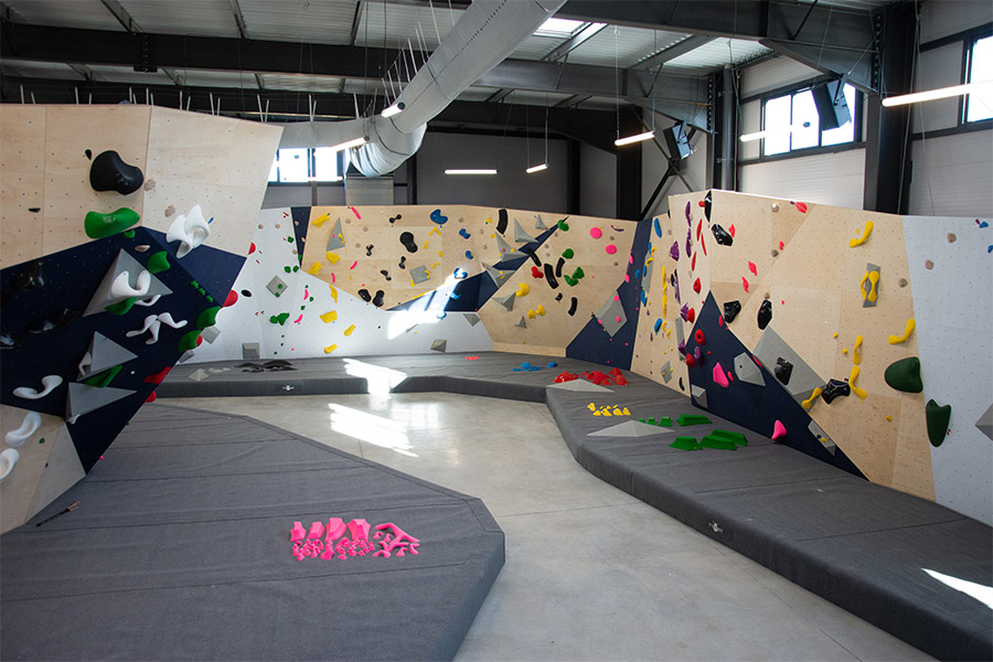 Mur d'escalade de bloc