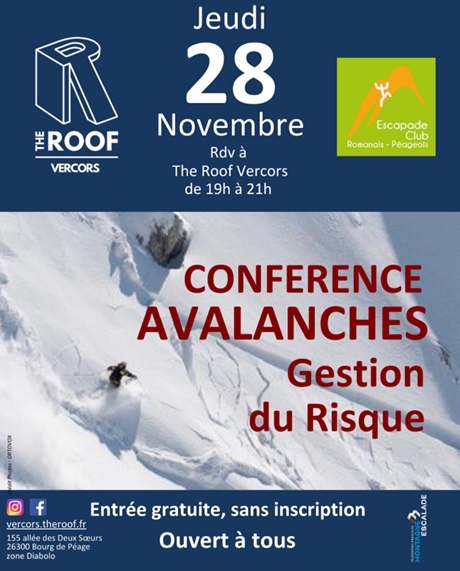 CONFERENCE : GESTION DU RISQUE D'AVALANCHE