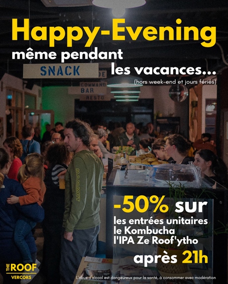 Les Happy-Evening continuent pendant les vacances !