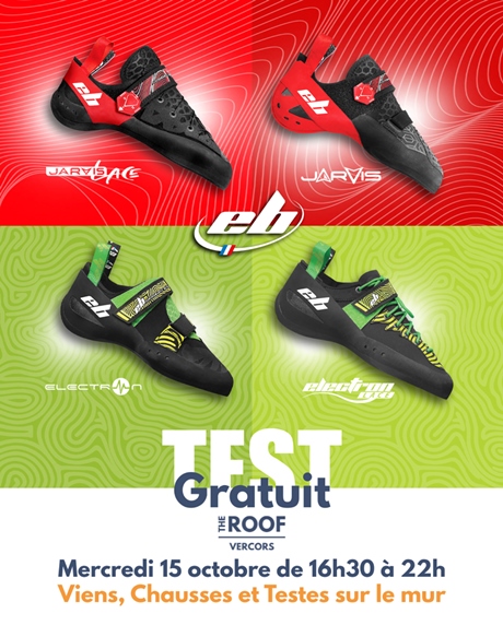 Test GRATUIT de chaussons EB-Climbing ~ Mercredi 15 octobre