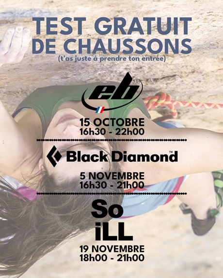 Tests GRATUITS de chaussons ~ EB - Black Diamond - So iLL