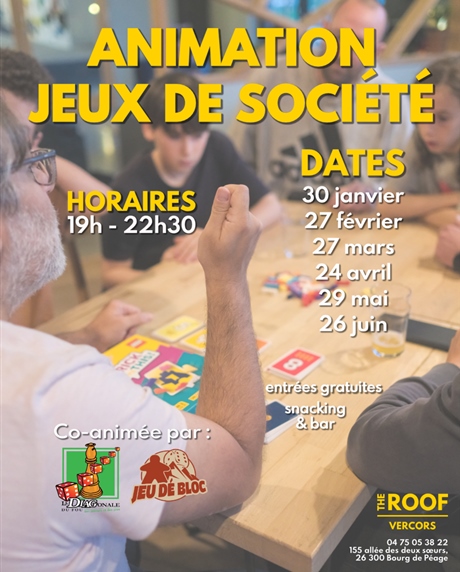 Soirées Animation Jeux de Société