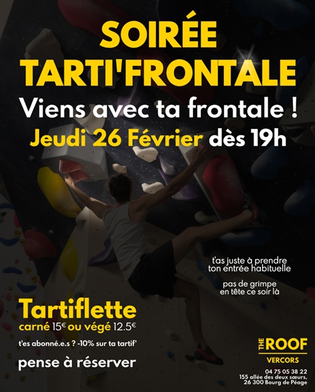 Soirée Tarti’Frontale